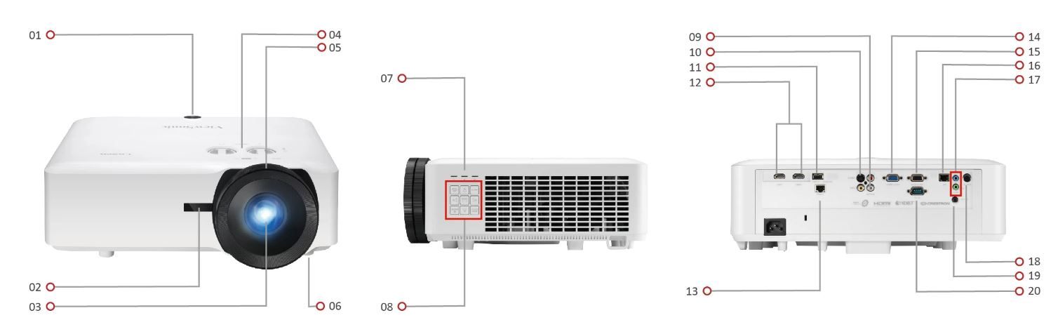 LS921WU Short Throw Laser Installation Projector